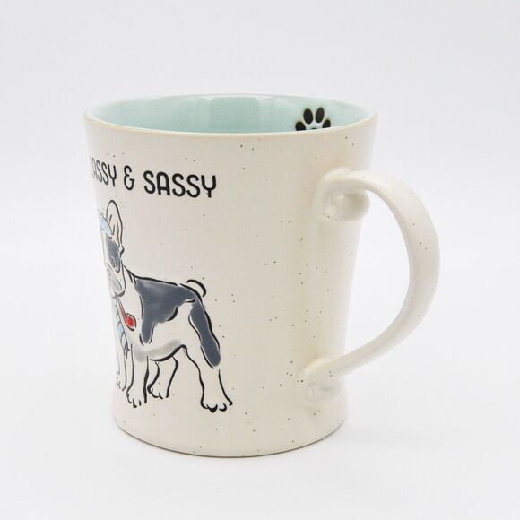 Classy & Sassy French Bulldog Mug, 17oz Ceramic Coffee Cup by Spectrum Designz - Picture 5 of 10